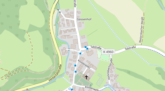 Restaurant auf Karte