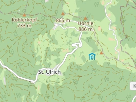 Restaurant auf Karte