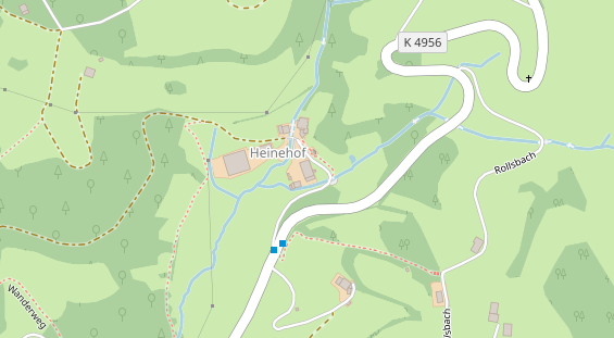 Restaurant auf Karte