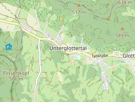 Restaurant auf Karte