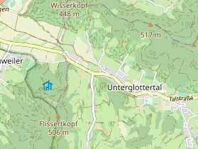 Restaurant auf Karte