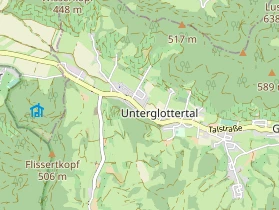 Restaurant auf Karte