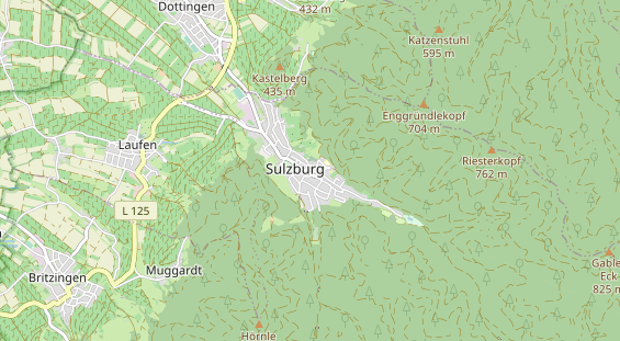 Restaurant auf Karte