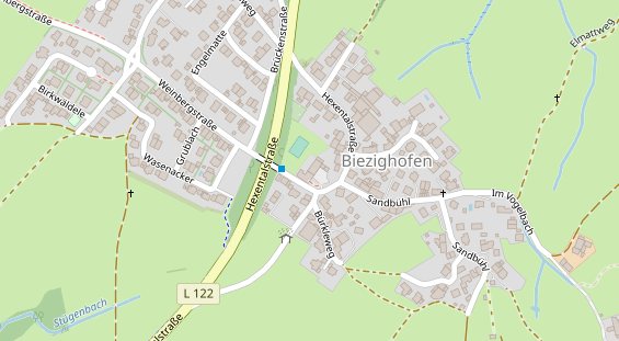 Restaurant auf Karte