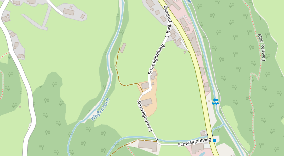 Restaurant auf Karte