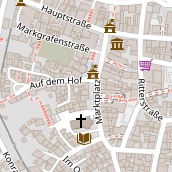 Restaurant auf Karte