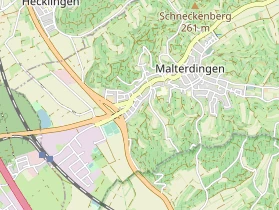 Restaurant auf Karte