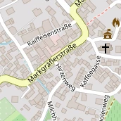 Restaurant auf Karte