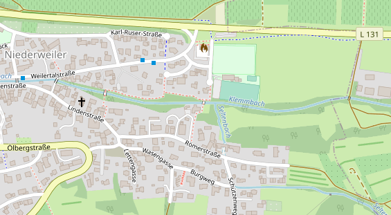 Restaurant auf Karte