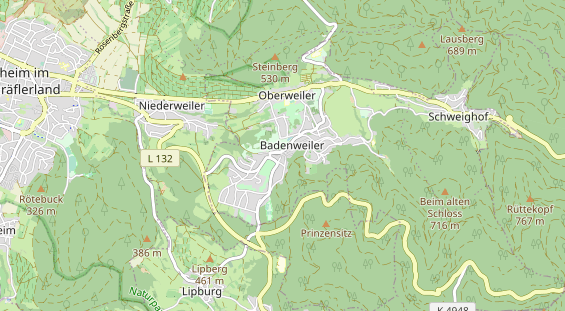 Restaurant auf Karte