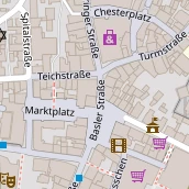 Restaurant auf Karte