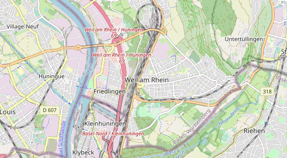 Restaurant auf Karte