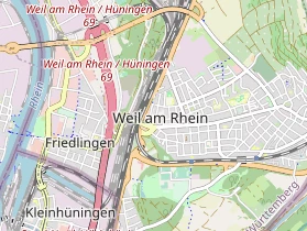 Restaurant auf Karte