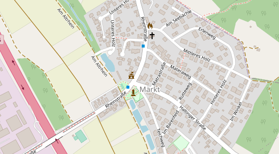 Restaurant auf Karte