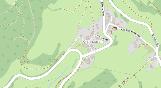 Restaurant auf Karte