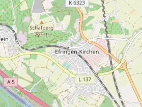 Restaurant auf Karte