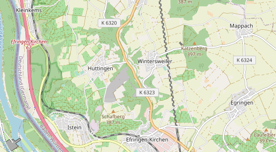 Restaurant auf Karte