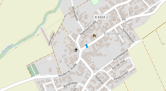 Restaurant auf Karte