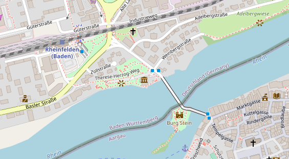 Restaurant auf Karte