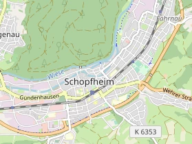 Restaurant auf Karte