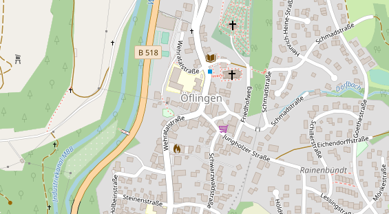 Restaurant auf Karte