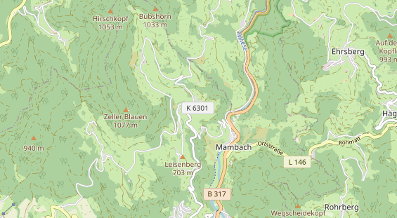 Restaurant auf Karte