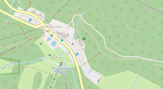 Restaurant auf Karte