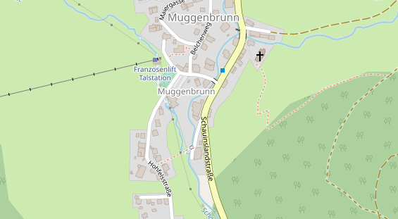 Restaurant auf Karte