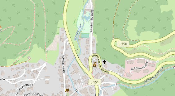 Restaurant auf Karte