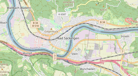 Restaurant auf Karte