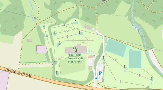 Restaurant auf Karte