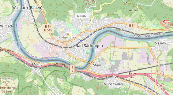 Restaurant auf Karte