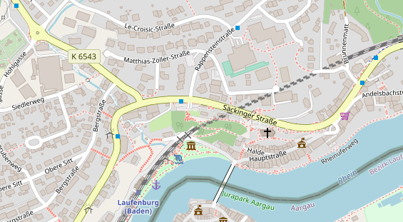 Restaurant auf Karte