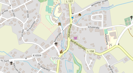 Restaurant auf Karte