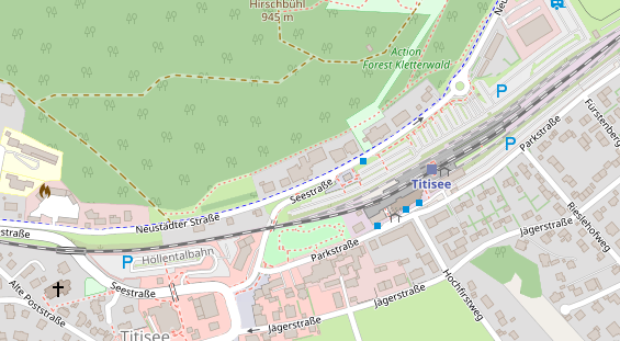 Restaurant auf Karte