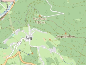 Restaurant auf Karte