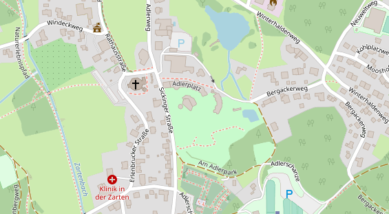 Restaurant auf Karte