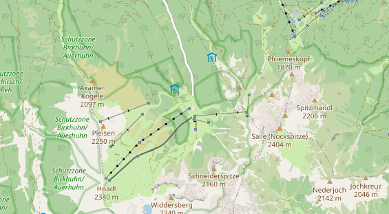 Restaurant auf Karte