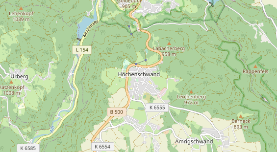 Restaurant auf Karte