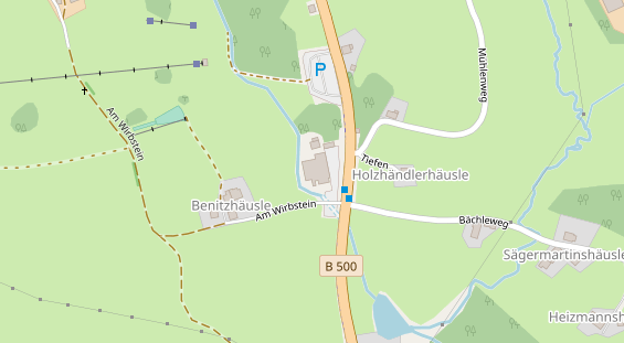 Restaurant auf Karte