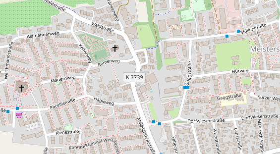 Restaurant auf Karte