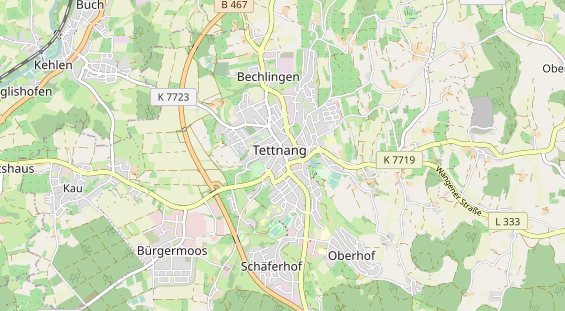 Restaurant auf Karte