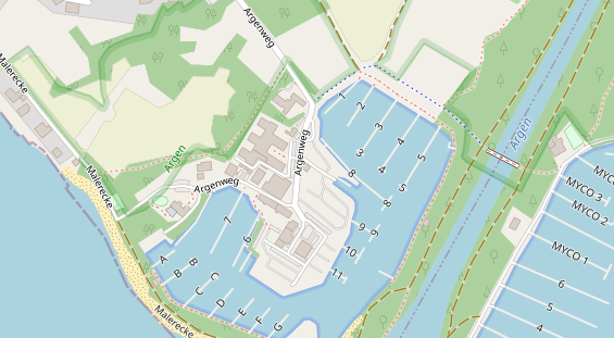 Restaurant auf Karte