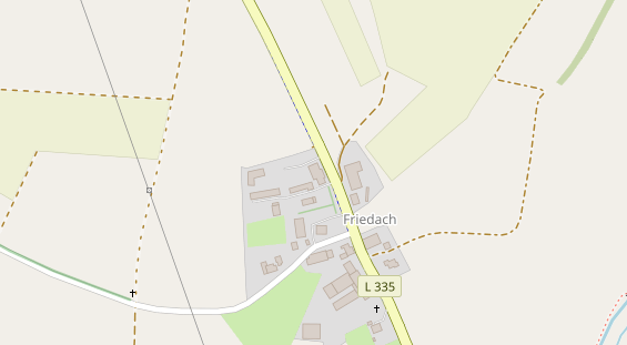 Restaurant auf Karte