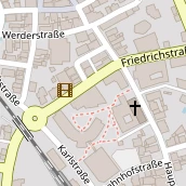 Restaurant auf Karte