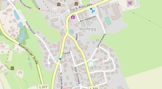 Restaurant auf Karte