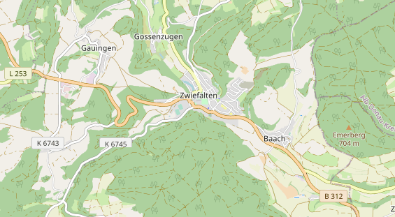 Restaurant auf Karte