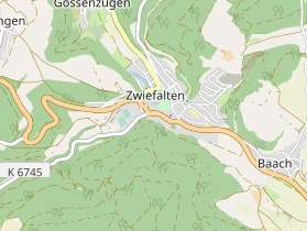 Restaurant auf Karte