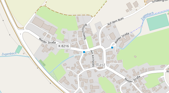 Restaurant auf Karte