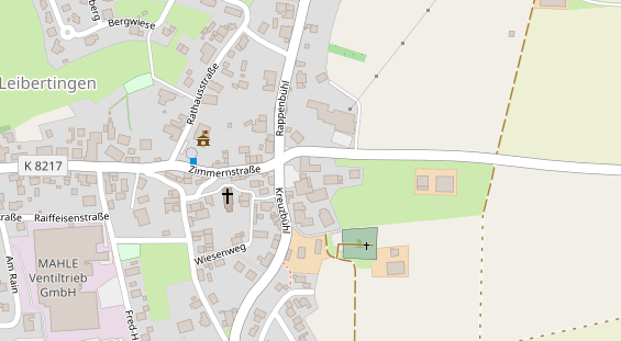 Restaurant auf Karte